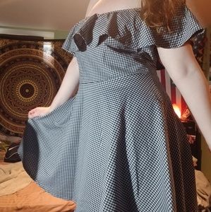 Black & White Checkered Dress